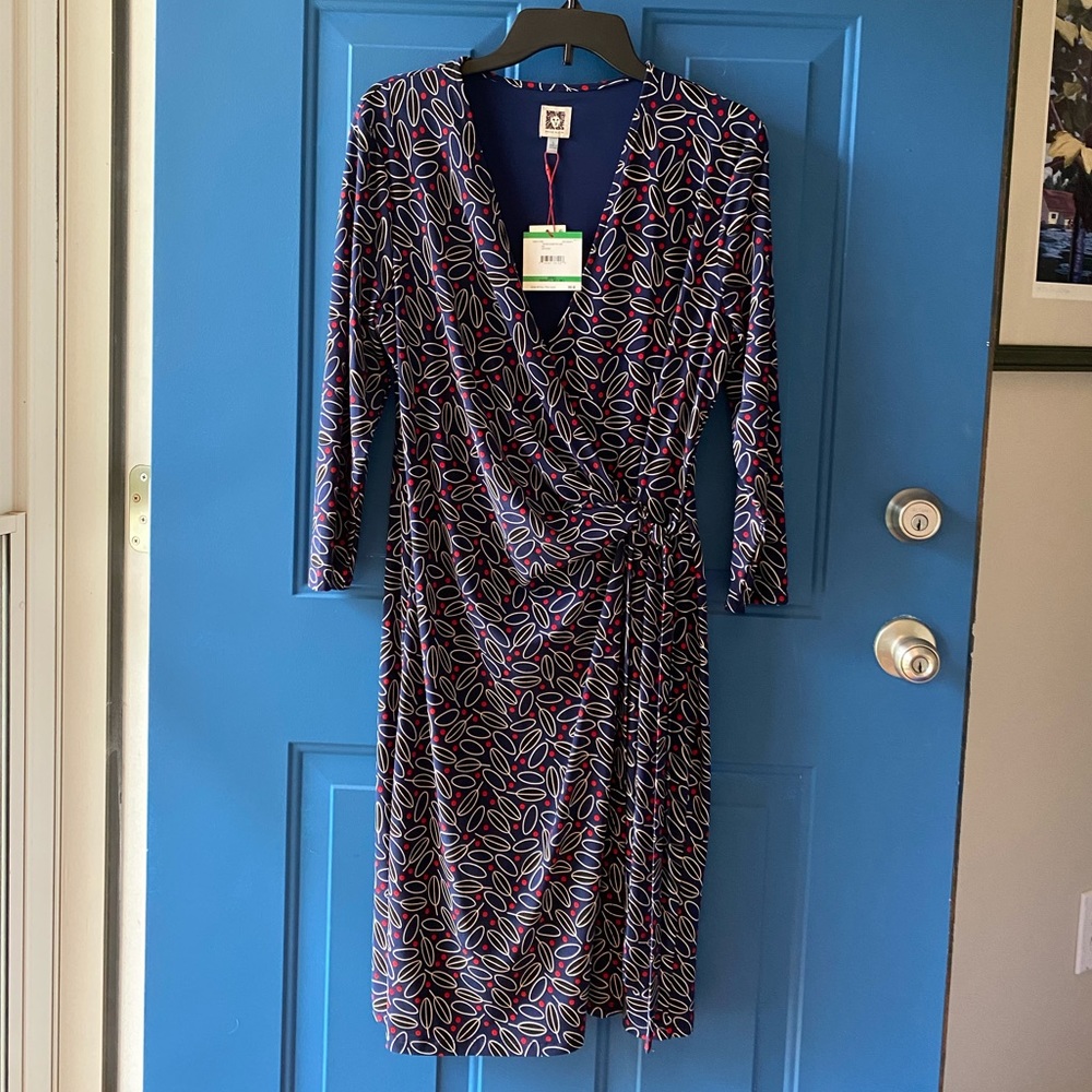 Ann Klein Navy Dress NWT